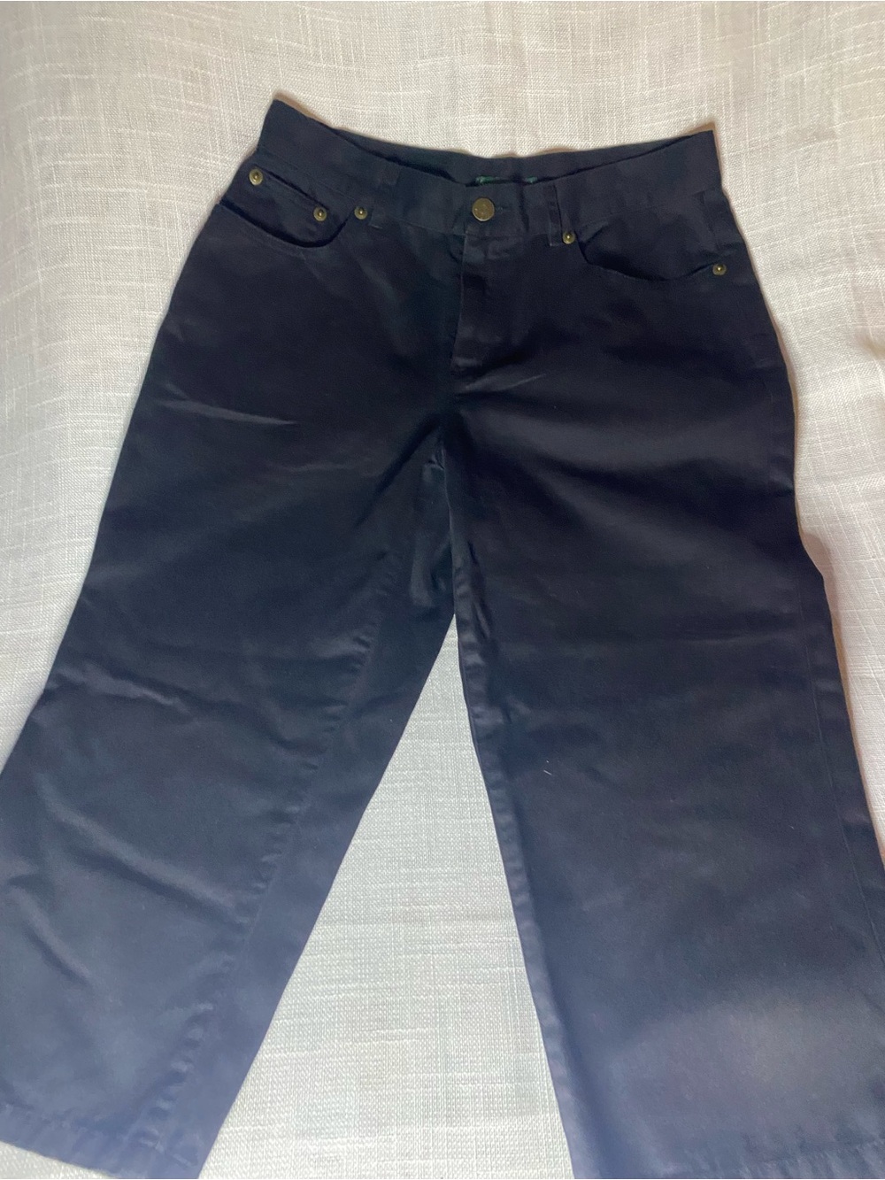 Lauren Ralph Lauren Black Wide-Leg Jeans